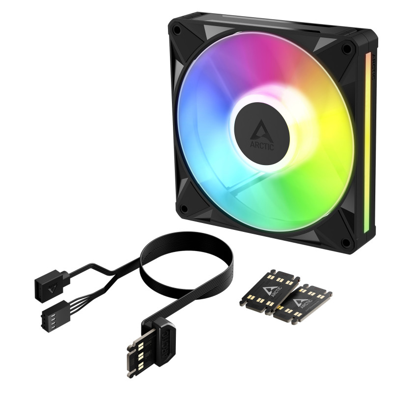 ARCTIC BioniX P14 A-RGB Tietokonekotelo Tuuletin 14 cm Musta 1 kpl