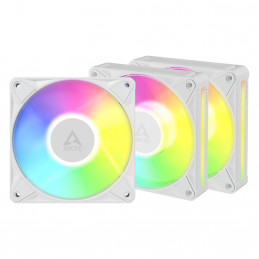 ARCTIC BioniX P12 A-RGB Tietokonekotelo Tuuletin 12 cm Valkoinen 3 kpl