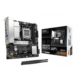Asrock B850M Rock WiFi AMD B850 Pistoke AM5 mikro ATX