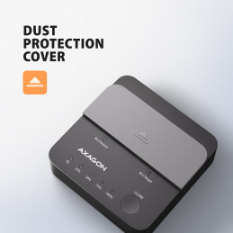 Axagon ADSA-M2C22L tallennusaseman telakointiasema USB 3.2 Gen 2x2 Type-C Musta