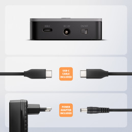 Axagon ADSA-M2C22L tallennusaseman telakointiasema USB 3.2 Gen 2x2 Type-C Musta