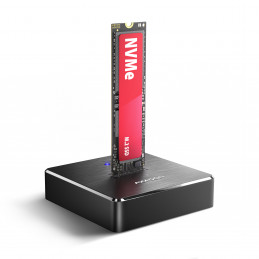 Axagon ADSA-M2C11 tallennusaseman telakointiasema USB 3.2 Gen 2 (3.1 Gen 2) Type-C Musta