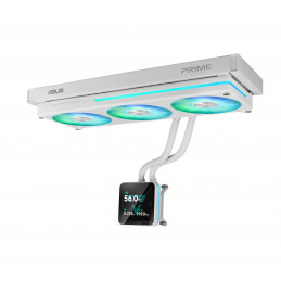 ASUS PRIME SLC II 360 ARGB LCD WHT Suoritin All-in-one-nesteenjäähdytin 12 cm Valkoinen 1 kpl