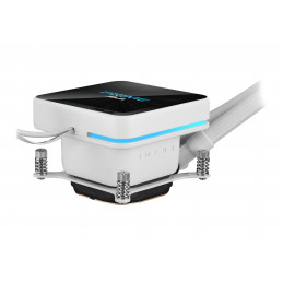ASUS PRIME SLC II 360 ARGB LCD WHT Suoritin All-in-one-nesteenjäähdytin 12 cm Valkoinen 1 kpl