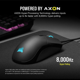 Corsair SABRE RGB PRO hiiri Pelaaminen Oikeakätinen USB A-tyyppi Optinen 18000 DPI
