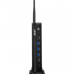 MSI PRO DP10 A14MG-003BEU tietokone työasema Intel® Pentium® Gold G7400 1.1L kokoinen PC Mini PC Barebone Musta
