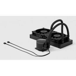 Fractal Design Radius 240 Black Suoritin All-in-one-nesteenjäähdytin 12 cm Musta 2 kpl