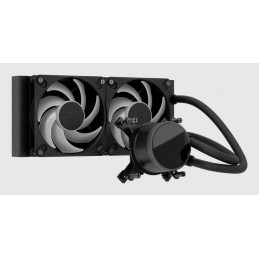 Fractal Design Radius 240 RGB Black Suoritin All-in-one-nesteenjäähdytin 12 cm Musta 1 kpl