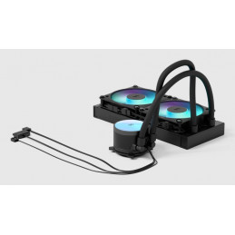 Fractal Design Radius 240 RGB Black Suoritin All-in-one-nesteenjäähdytin 12 cm Musta 1 kpl