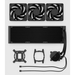 Fractal Design Radius 360 Black Suoritin All-in-one-nesteenjäähdytin 12 cm Musta 1 kpl