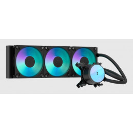 Fractal Design Radius 360 RGB Black Suoritin All-in-one-nesteenjäähdytin 12 cm Musta 1 kpl