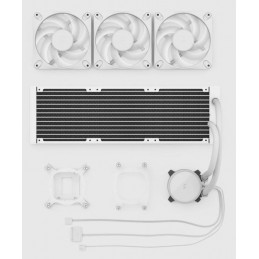 Fractal Design Radius 360 RGB White Suoritin All-in-one-nesteenjäähdytin 12 cm Valkoinen 1 kpl