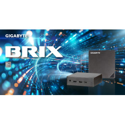 GIGABYTE BRIX Core Ultra 7 255H 2xDDR5 SO-DIMM 2HDMI 2USBC 0.46L kokoinen PC