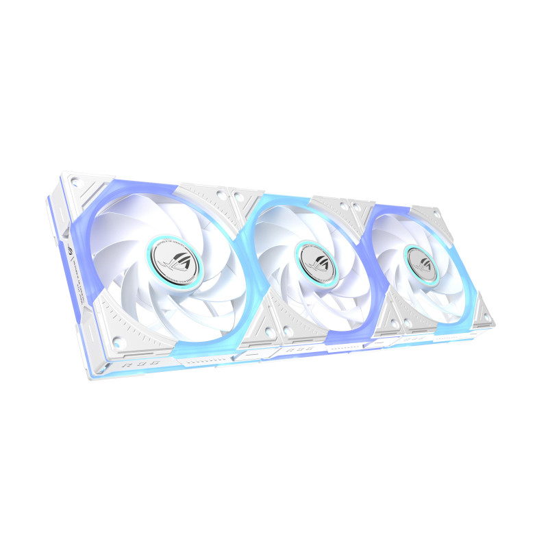 ASUS ROG Eurux GR120 ARGB Reverse Fan White Edition - Triple Pack Tietokonekotelo Tuuletin 12 cm Valkoinen 3 kpl