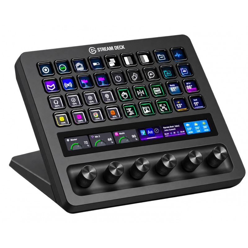 Elgato Stream Deck + XL Musta 36 painikkeet
