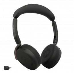 Jabra Evolve3 65 Flex Kuulokkeet Langaton Pääpanta Toimisto puhelukeskus USB Type-C Bluetooth Musta