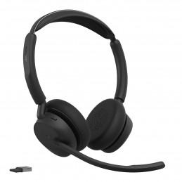 Jabra Evolve3 45 Kuulokkeet Langaton Pääpanta Toimisto puhelukeskus USB A-tyyppi Bluetooth Musta