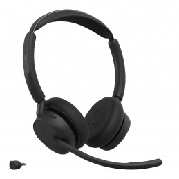 Jabra Evolve3 45 Kuulokkeet Langaton Pääpanta Toimisto puhelukeskus USB Type-C Bluetooth Musta