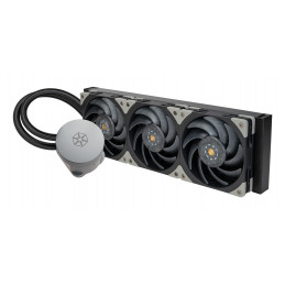 Silverstone Hailstone 360 Suoritin Nestejäähdytyspakkaus 12 cm Musta 1 kpl
