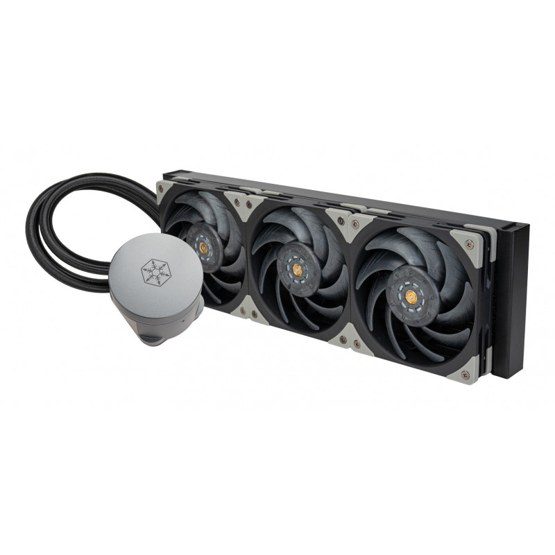 Silverstone Hailstone 360 Suoritin Nestejäähdytyspakkaus 12 cm Musta 1 kpl