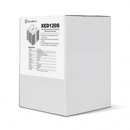 Silverstone XED120S Suoritin Jäähdytyslevy jäähdytin 12 cm Hopea 1 kpl