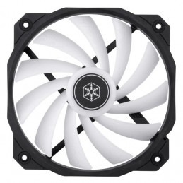 Silverstone Shark Force 160 ARGB Tietokonekotelo Tuuletin Musta, Valkoinen 1 kpl
