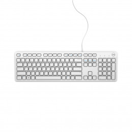 DELL KB216 näppäimistö Universaali USB QWERTY Pohjoismainen Valkoinen