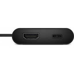 DELL DA225 Langallinen USB 3.2 Gen 1 (3.1 Gen 1) Type-C Musta