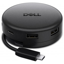 DELL DA326 Langallinen USB 3.2 Gen 1 (3.1 Gen 1) Type-C Musta