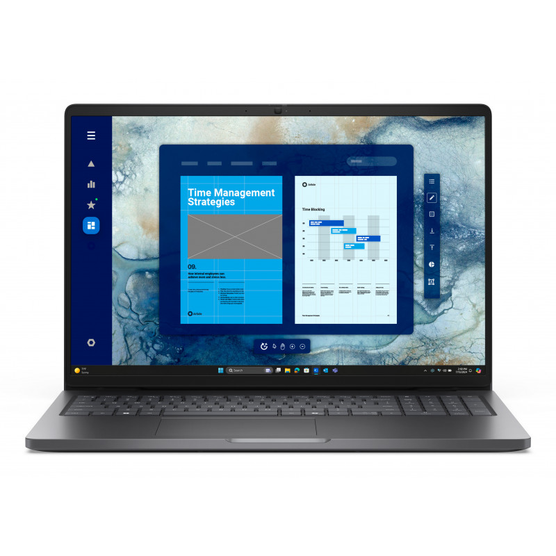 DELL Pro 16 PC16250 Intel Core Ultra 5 225U Kannettava tietokone 40,6 cm (16") Full HD+ 16 GB DDR5-SDRAM 512 GB SSD Wi-Fi 6E