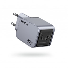 Ugreen 35008 mobiililaitteen laturi Universaali Harmaa AC Pikalataus Sisätila