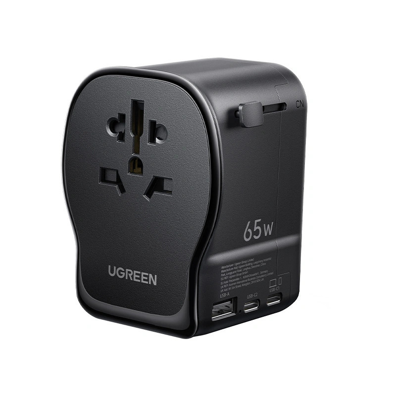 Ugreen 55001 mobiililaitteen laturi Universaali Musta, Harmaa AC Pikalataus Sisätila