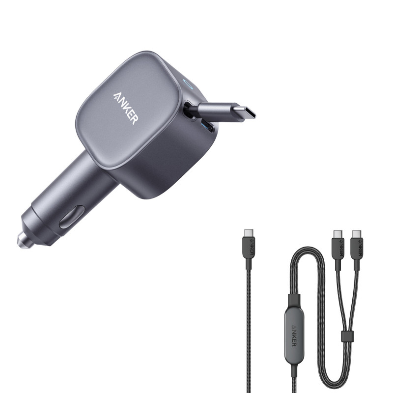 Anker A27380A2 mobiililaitteen laturi Universaali Musta Tupakansytytin Pikalataus Auto