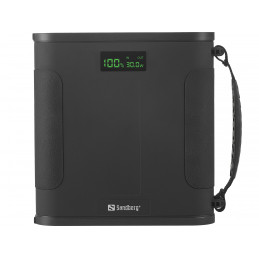 Sandberg 421-37 akku- ja paristolaturi Litiumrautafosfaatti (liFePo4) 144000 mAh Musta
