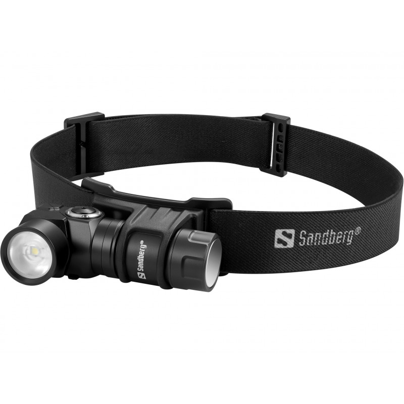 Sandberg 421-35 taskulamppu Musta Taskulamppu otsanauhalla LED