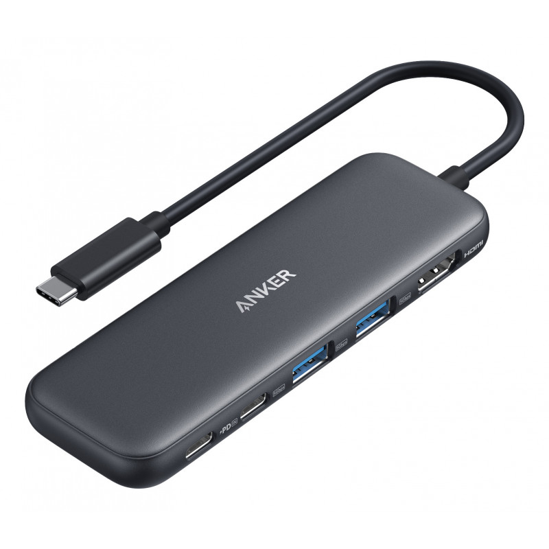 Anker 332 Langallinen USB 3.2 Gen 1 (3.1 Gen 1) Type-C Musta