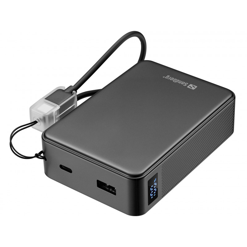 Sandberg 421-40 akku- ja paristolaturi Litiumioni (Li-Ion) 20000 mAh Musta
