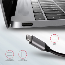 Axagon HMC-6M2 kannettavien tietokoneiden telakka ja porttitoistin Langallinen USB 3.2 Gen 1 (3.1 Gen 1) Type-C Alumiini