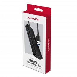 Axagon HUE-C2A keskitin USB 3.2 Gen 1 (3.1 Gen 1) Type-A 5000 Mbit s Musta