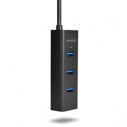 Axagon HUE-S2BP keskitin USB 3.2 Gen 1 (3.1 Gen 1) Type-A 5000 Mbit s Musta