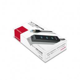 Axagon HUE-S2BL keskitin USB 3.2 Gen 1 (3.1 Gen 1) Type-A 5000 Mbit s Musta