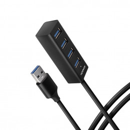 Axagon HUE-M1AL keskitin USB 3.2 Gen 1 (3.1 Gen 1) Type-A 5000 Mbit s Musta