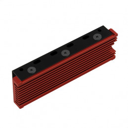 Axagon CLR-M2 Tietokoneen jäähdytysjärjestelmä M.2 NVMe SSD, SSD-asema Jäähdytyslevy jäähdytin Musta, Punainen 1 kpl