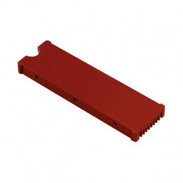 Axagon CLR-M2 Tietokoneen jäähdytysjärjestelmä M.2 NVMe SSD, SSD-asema Jäähdytyslevy jäähdytin Musta, Punainen 1 kpl