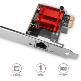 Axagon PCEE-GIX verkkokortti Sisäinen Ethernet 1000 Mbit s