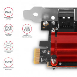Axagon PCEE-GIX verkkokortti Sisäinen Ethernet 1000 Mbit s
