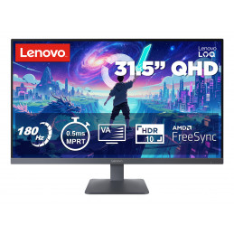 Lenovo LOQ 32Q-10 tietokoneen litteä näyttö 80 cm (31.5") 2560 x 1440 pikseliä Wide Quad HD LED Harmaa