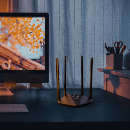 Mercusys MR30G langaton reititin Gigabitti Ethernet Kaksitaajuus (2,4 GHz 5 GHz) Musta