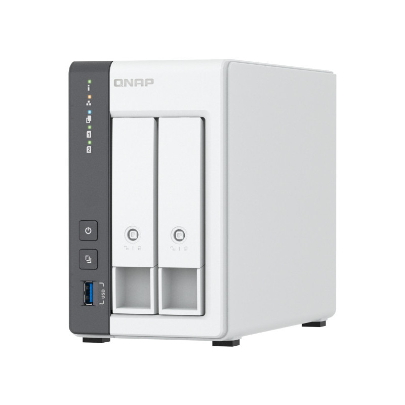 QNAP TS-216G NAS- ja tallennuspalvelimet Tower Cortex-A Cortex-A55 4 GB 0 TB Valkoinen