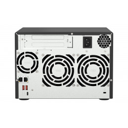 QNAP TS-673A NAS Tower Ryzen Embedded V1500B 8 GB DDR4 0 TB QNAP Turbo System Musta